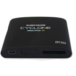SumvisionCycloneMicro3 MKV USB/SD Media player - HDMI 1080p - 8GB Black  